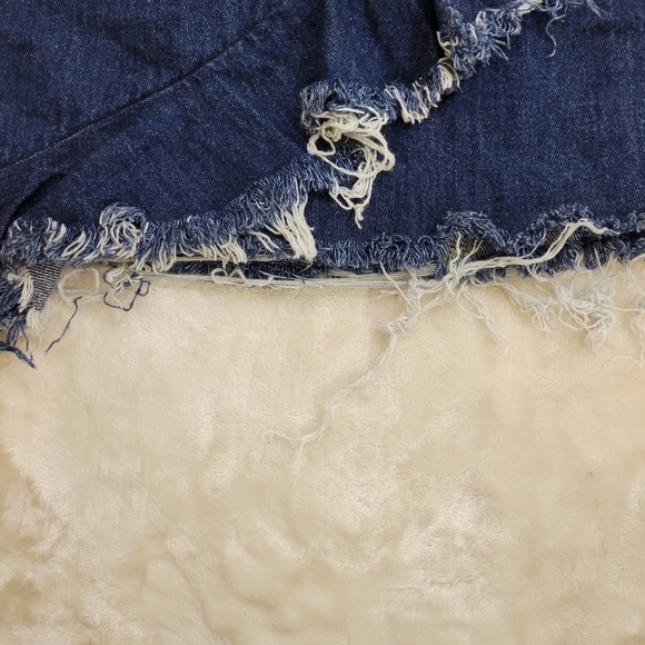 Urban Outfitters BDG Denim Jean Front Ruffle Mini Skirt Large - Picture 7 of 7